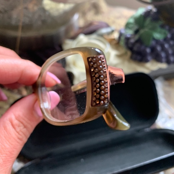 Authentic VALENTINO 51 rectangular crystals optical glasses - Picture 10 of 10